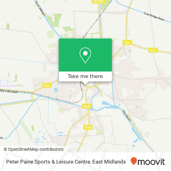 Peter Paine Sports & Leisure Centre map