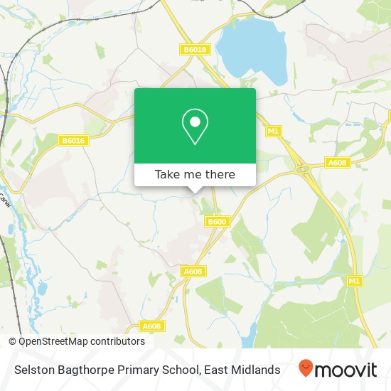 Selston Bagthorpe Primary School map