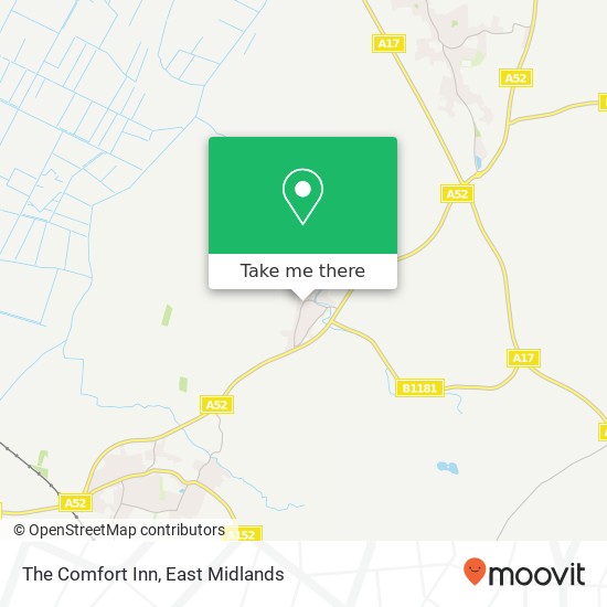 The Comfort Inn map