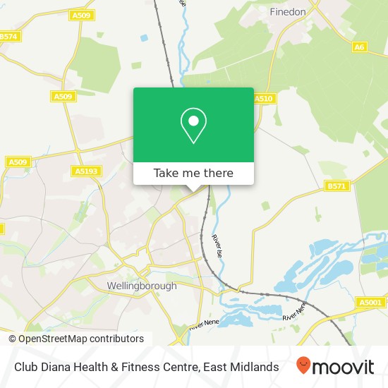 Club Diana Health & Fitness Centre map