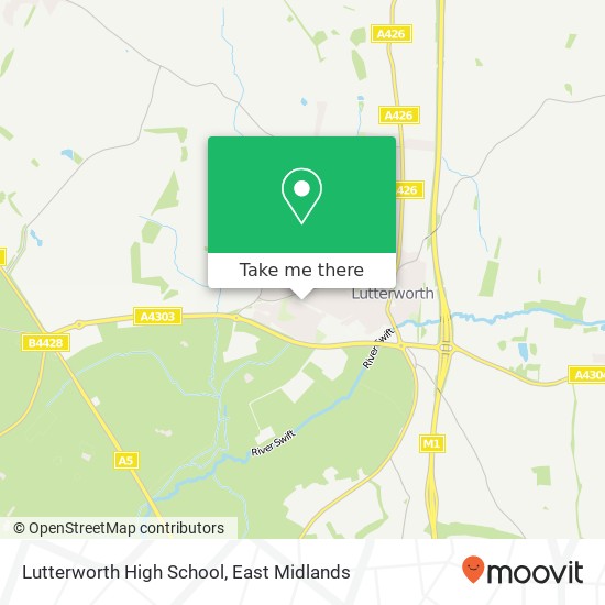 Lutterworth High School map
