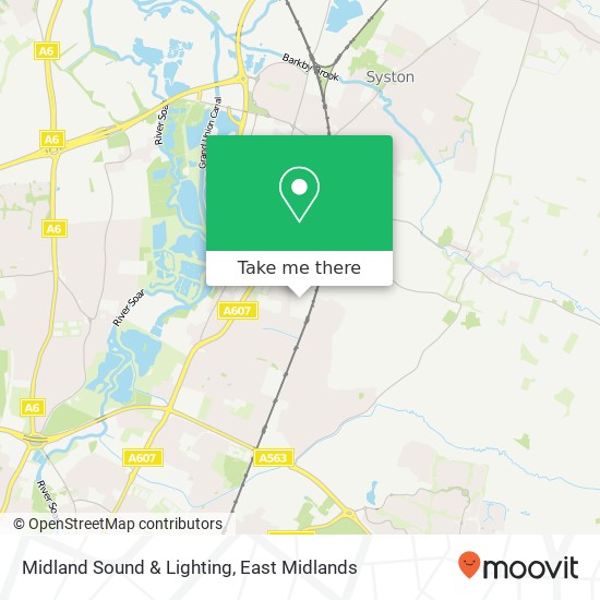 Midland Sound & Lighting map