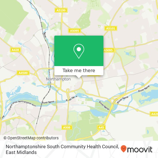 Northamptonshire South Community Health Council map