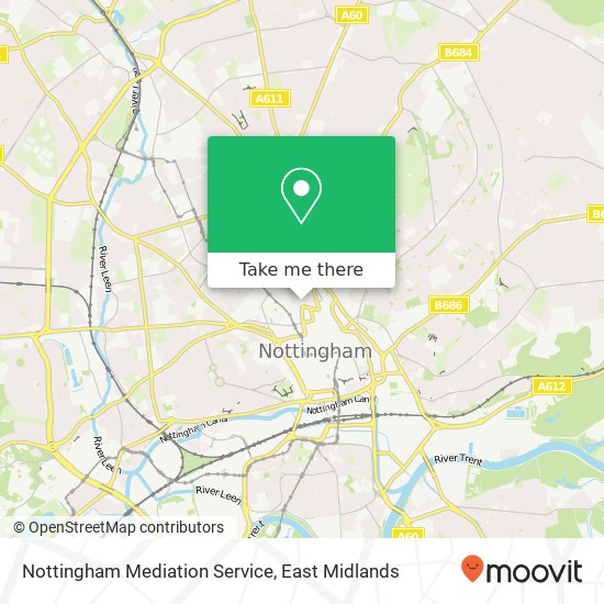 Nottingham Mediation Service map