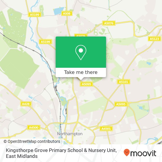 Kingsthorpe Grove Primary School & Nursery Unit map
