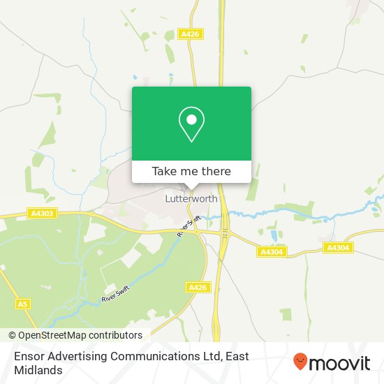 Ensor Advertising Communications Ltd map