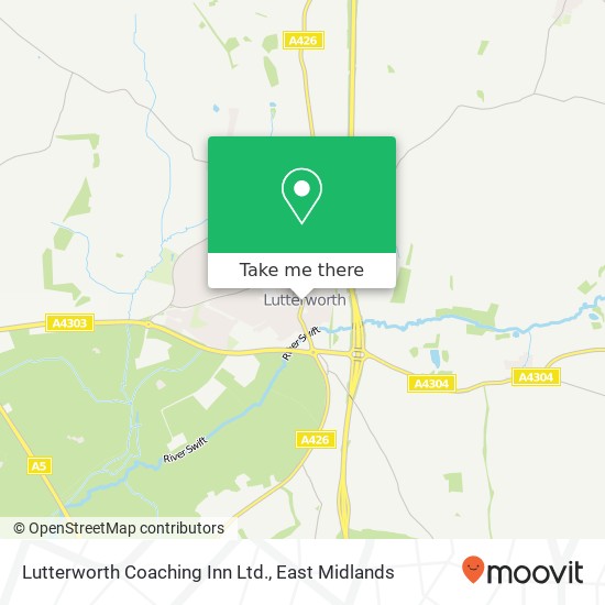 Lutterworth Coaching Inn Ltd. map