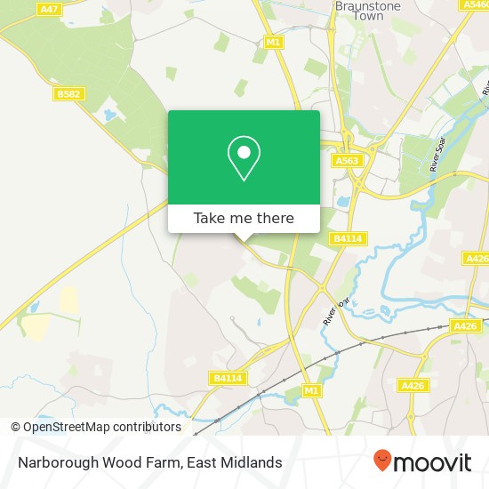 Narborough Wood Farm map