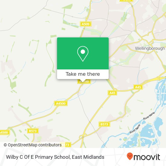 Wilby C Of E Primary School map