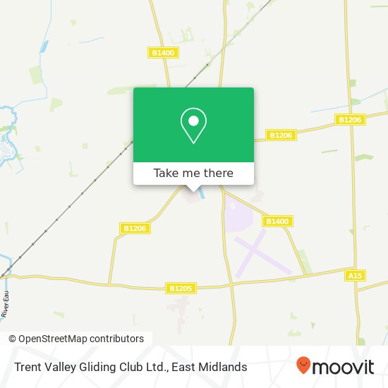Trent Valley Gliding Club Ltd. map