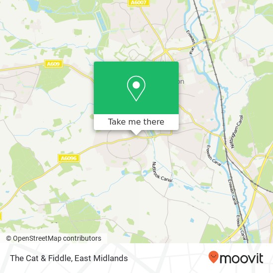 The Cat & Fiddle map