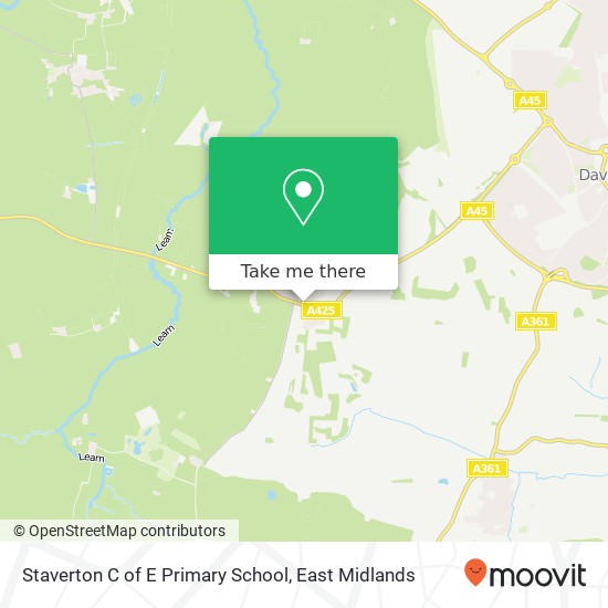 Staverton C of E Primary School map