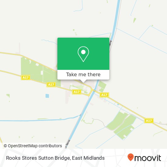 Rooks Stores Sutton Bridge map