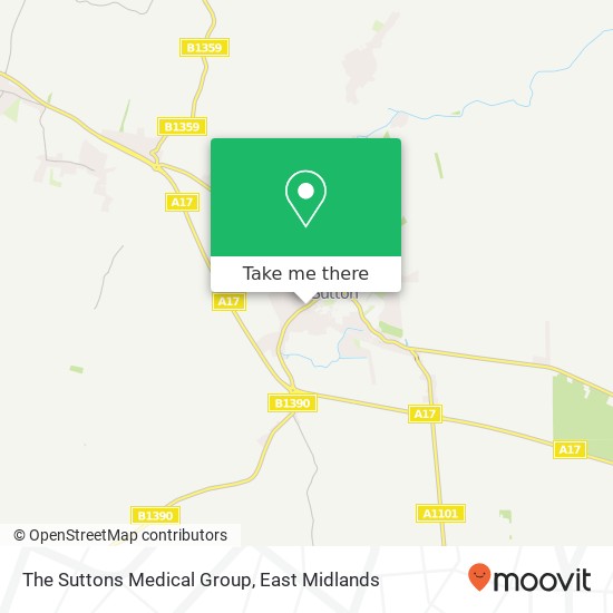 The Suttons Medical Group map