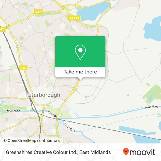 Greenshires Creative Colour Ltd. map