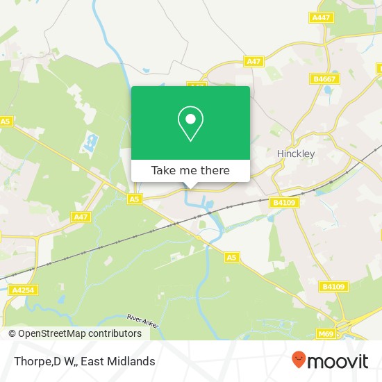Thorpe,D W, map