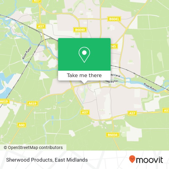 Sherwood Products map