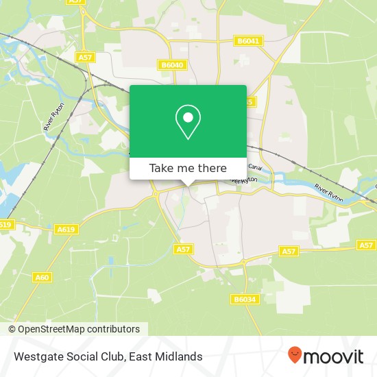Westgate Social Club map