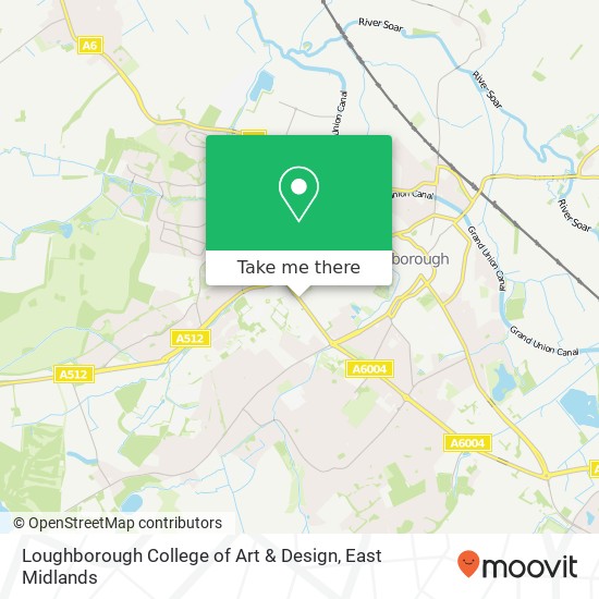 Loughborough College of Art & Design map