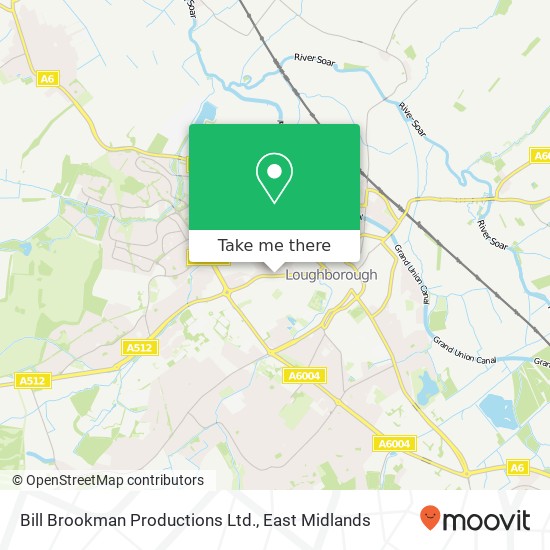 Bill Brookman Productions Ltd. map