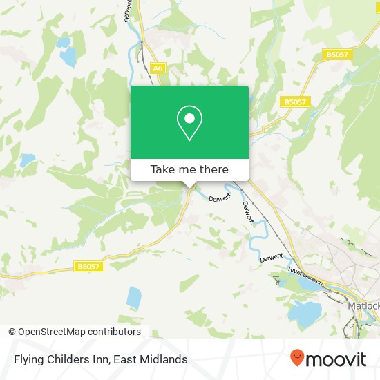 Flying Childers Inn map