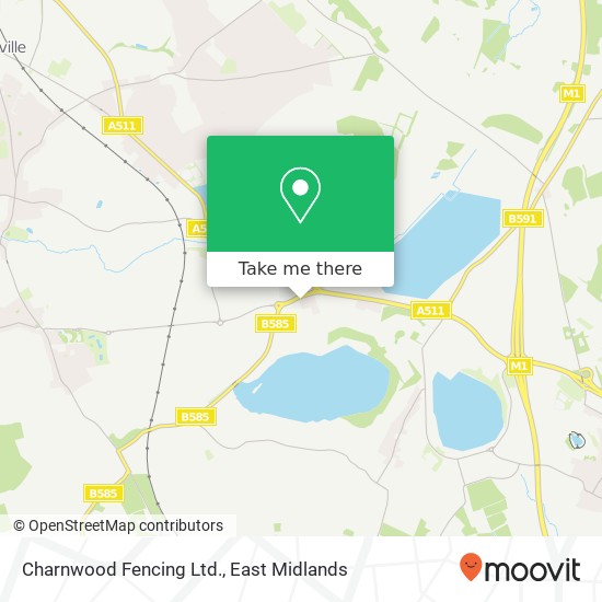 Charnwood Fencing Ltd. map