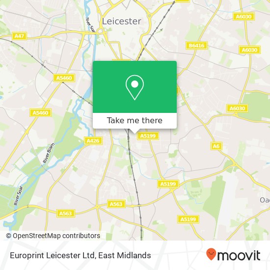 Europrint Leicester Ltd map