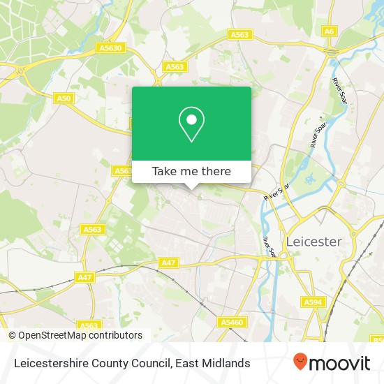 Leicestershire County Council map