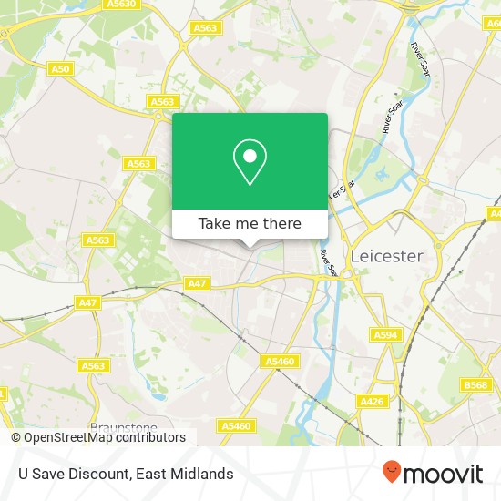 U Save Discount map