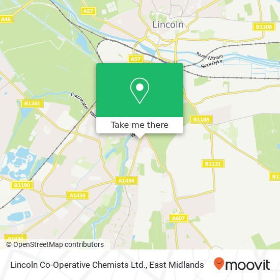 Lincoln Co-Operative Chemists Ltd. map