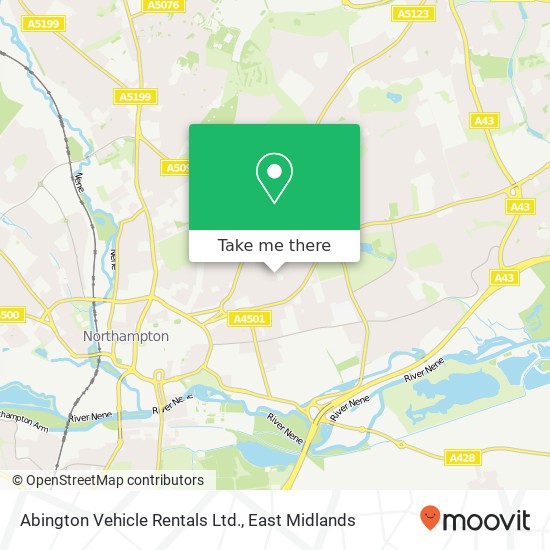Abington Vehicle Rentals Ltd. map