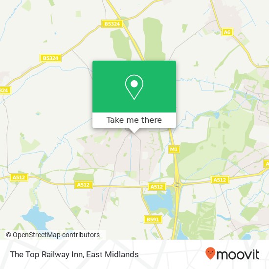 The Top Railway Inn map