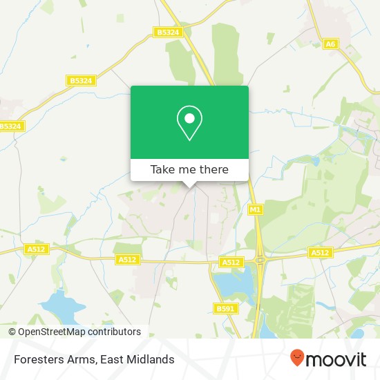 Foresters Arms map