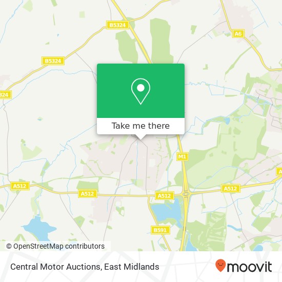 Central Motor Auctions map