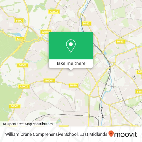 William Crane Comprehensive School map