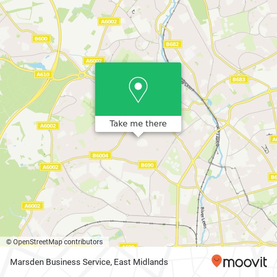 Marsden Business Service map