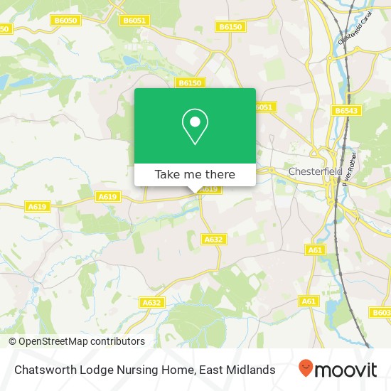 Chatsworth Lodge Nursing Home map