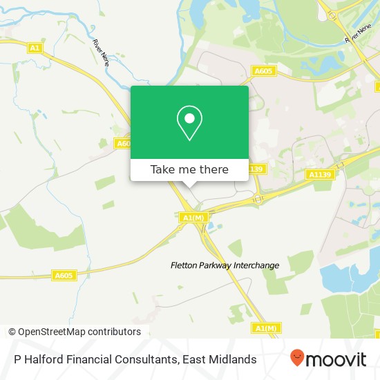 P Halford Financial Consultants map