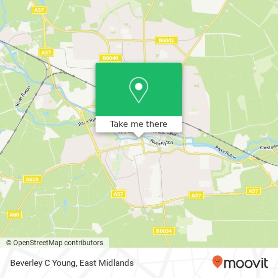 Beverley C Young map