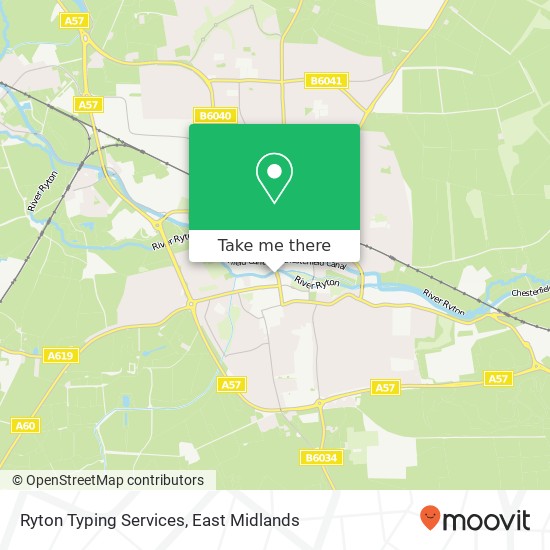 Ryton Typing Services map