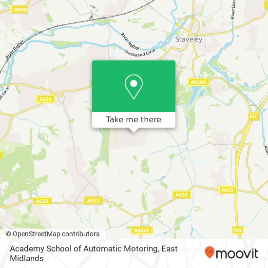 Academy School of Automatic Motoring map