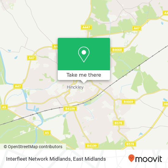 Interfleet Network Midlands map