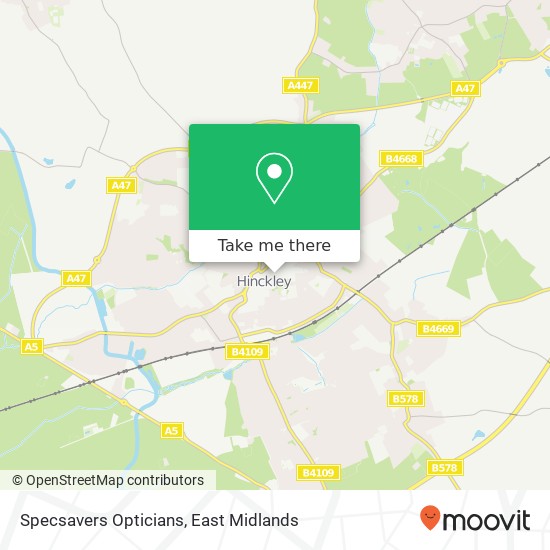 Specsavers Opticians map