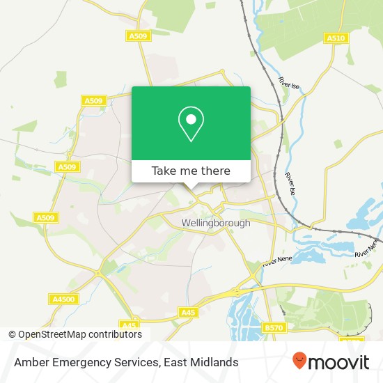 Amber Emergency Services map