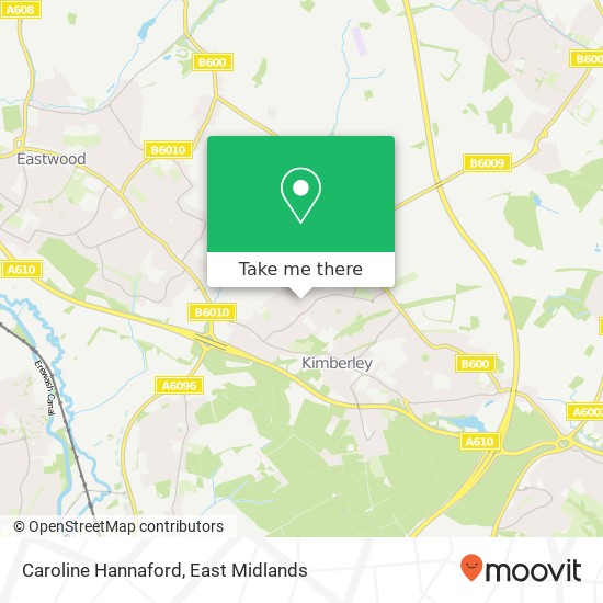 Caroline Hannaford map