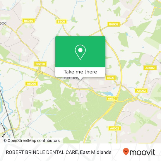 ROBERT BRINDLE DENTAL CARE map