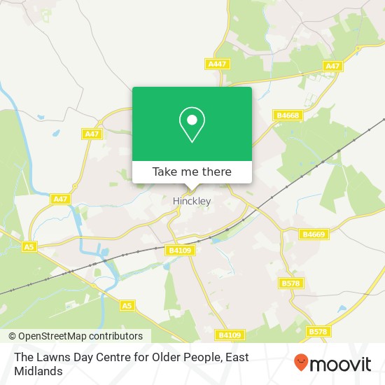 The Lawns Day Centre for Older People map