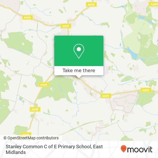 Stanley Common C of E Primary School map