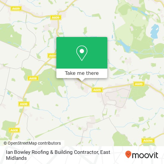 Ian Bowley Roofing & Building Contractor map