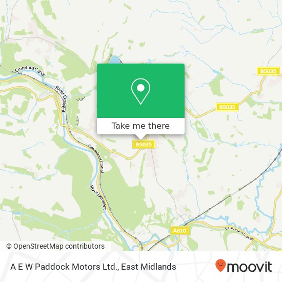 A E W Paddock Motors Ltd. map